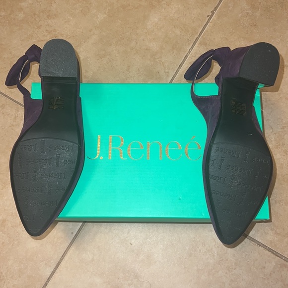 J.Renee purple sling back heels - Picture 7 of 8
